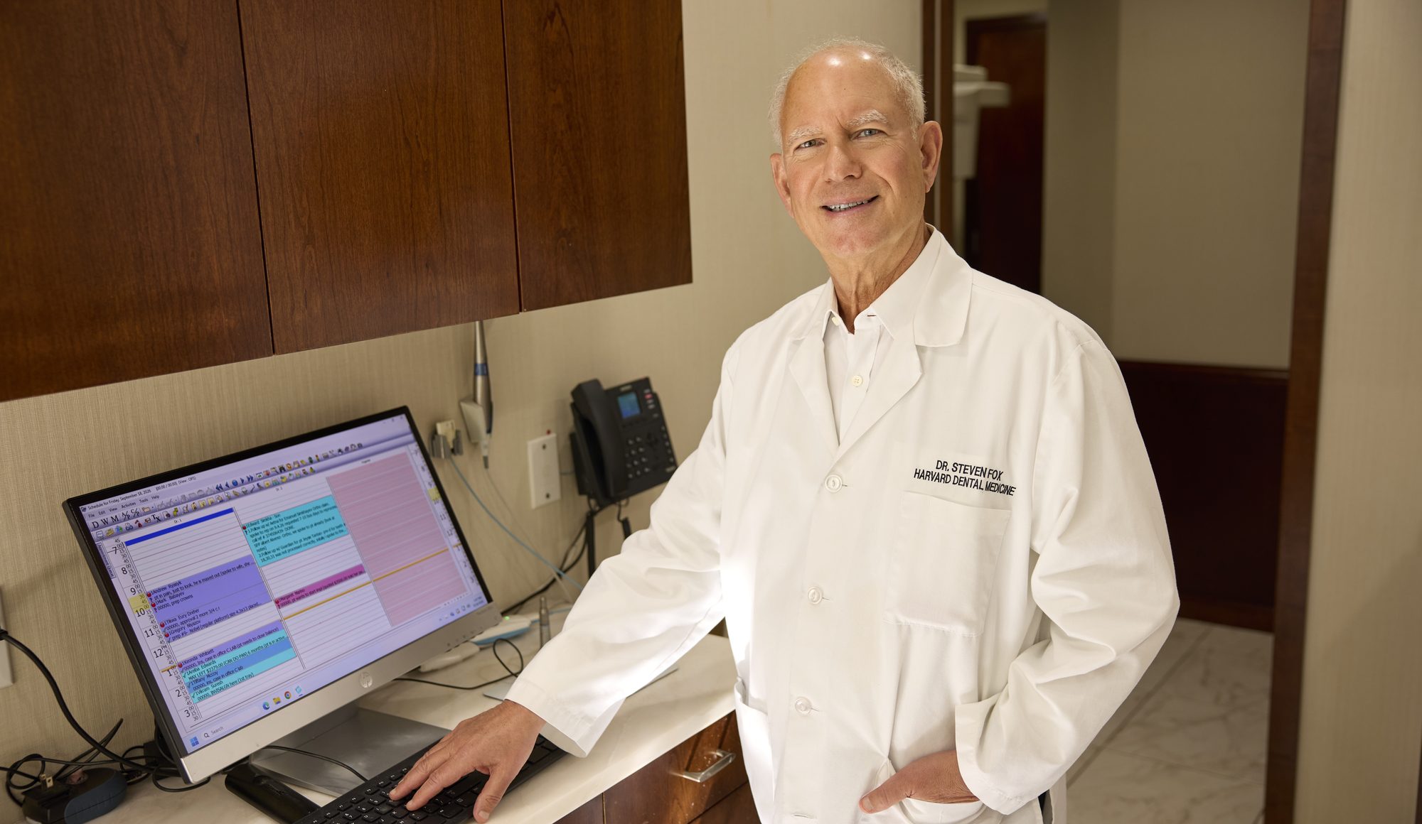 Dr. Steven Fox in his Midtown Manhattan practice
